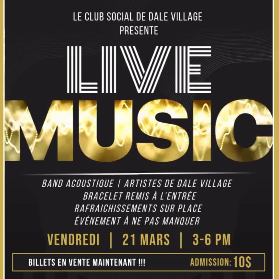 Live Music 21 mars 25